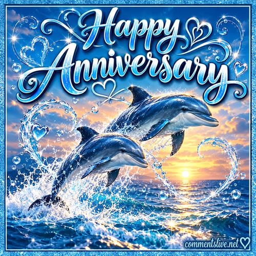 Dolphin Happy Anniversary