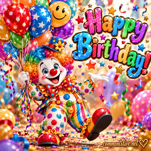 Clown With Balloons